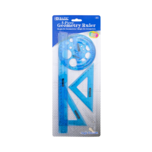 JUEGO DE GEOMETRIA BAZIC 5 PZAS