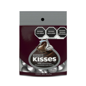 CHOCOLATE KISSES MILK POUCH 34.2 GRS